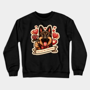 German Shepherd Valentine's day Crewneck Sweatshirt